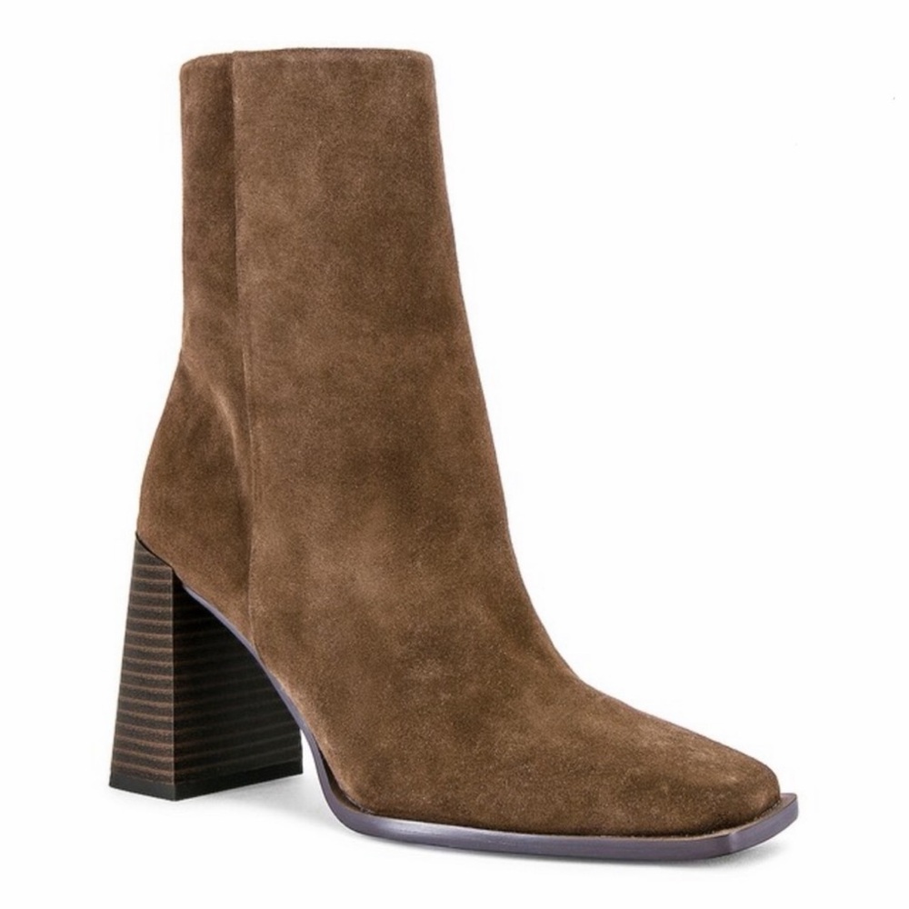 Sam Edelman Revolve Ivette Brown Taupe Suede Ankle Boots size 8.5 ✨